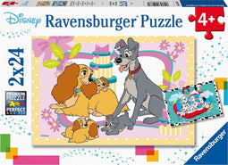 Ravensburger puzzel Disney De schattigste Disney puppies - Legpuzzel - 2 x 24 stukjes