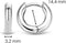 TI SENTO Dames Oorbellen - 925 zilver - Zilver - 7210SI