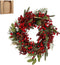 House of Seasons Barney - Kerstkrans - Ø40 cm - Groen Rood