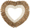 Het Raffia Schelp Hart - Naturel Wit - L