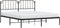 vidaXL - Bedframe - met - hoofdbord - metaal - zwart - 160x200 - cm