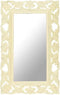 vidaXL - Spiegel - handgesneden - 110x50 - cm - massief - mangohout - bruin
