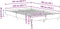 vidaXL - Bedframe - zonder - matras - 140x190 - cm - spaanplaat - bruin - eikenkleurig