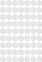 Apli ronde etiketten in etui diameter 10 mm, wit, 378 stuks, 63 per blad (2660)