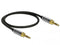 Delock 85784 - 3,5mm Jack naar 6,35mm Jack audio kabel - Schroefbare adapters - Grijs Zwart