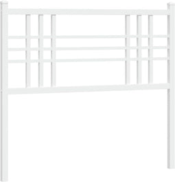 vidaXL - Hoofdbord - 100 - cm - metaal - wit