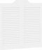 vidaXL - Draaideuren - louvredesign - 1-paar - 80x80 - cm - wit