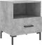 vidaXL - Nachtkastje - 40x35x47,5 - cm - bewerkt - hout - betongrijs