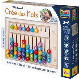 Montessori Woordzoeker - Houten bord met magnetische letters en cijfers
