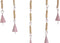Ophangdecoratie Home ESPRIT Blauw Wit Grijs Roze Ijzer Maan Zon 33 x 1 x 77 cm (4 Stuks)