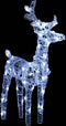 vidaXL - Kerstdecoratie - rendieren - en - slee - 280x28x55 - cm - acryl