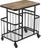 Trolley metaal - mango hout - industrieel - 61 cm