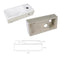Differnz Helios - Fonteinset - 37,5x18,5x9 cm - Koudwaterkraan Links - Mat Goud - Wandmontage