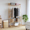 vidaXL - Kledingrek - met - schappen - 110x40x180 - cm - bamboe