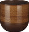 Mica Decorations Nora Bloempot - 23x23x21 cm - Terracotta - Geel