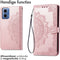 iMoshion Hoesje Geschikt voor Motorola Moto G34 Hoesje Met Pasjeshouder - iMoshion Mandala Bookcase - Rosé Goud
