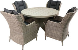 Buitengewoon Boet Osborne Teak Rond Diningset