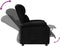 vidaXL Fauteuil verstelbaar stof zwart