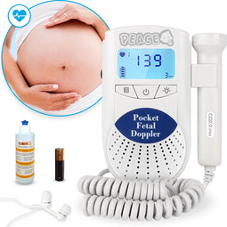 PEACE Doppler - Baby Hartje Monitor - Ultrasound 250mL - Blauw (1 stuk)