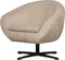 BePureHome Desert - Draaifauteuil - Retro design - Zand - 70x85x74 cm