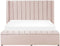 NOYERS - Bed met opbergruimte - Roze - 160 x 200 cm - Fluweel
