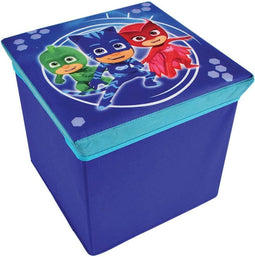 PJ Masks - opvouwbare opberg poef - 30 x 30 x 30 cm - Blauw