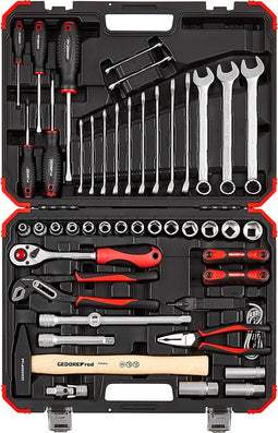 Gedore Red Gereedschapskoffer Met Handgereedschap 61-delig