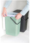 Brabantia Sort & Go - Inbouw Prullenbak - 2 x 16 liter - Jade Green/Grey (2 stuks)
