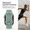 imoshion Sport⁺ bandje - Geschikt voor Apple Watch 1, 2, 3, 4, 5, 6, 7, 8, 9, 10 (42 mm), SE - 38/40/41 mm - Light Green & Green - M/L
