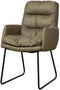 Tower Living Sidd Eetkamerstoel Toro Green Met Armleuning