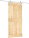 vidaXL - Schuifdeur - met - beslag - 95x210 - cm - massief - grenenhout