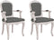 vidaXL - Eetkamerstoelen - 2 - st - 62x59,5x100,5 - cm - stof - donkergrijs