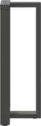 vidaXL - Bartafelpoten - 2 - st - T-vormig - 40x35x(100-101) - cm - staal - antraciet