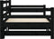 vidaXL - Slaapbank - met - onderschuifbed - 90x190 - cm - massief - grenenhout - zwart