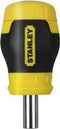 Stanley 0-66-357 - Multibit Stubby Schroevendraaier - Magnetische bithouder - Zwart Geel