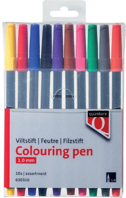 Viltstift Quantore assorti - 10 stuks