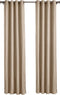Larson - Luxe effen blackout gordijn - met ringen - 1.5m x 2.5m - Licht taupe