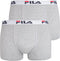 Fila - Man Boxer Elastic Band 2-pack - Grijs - Heren - maat M