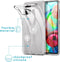 iMoshion Hoesje Geschikt voor Samsung Galaxy A71 Hoesje Siliconen - iMoshion Design hoesje - Wit / Transparant / Dandelion