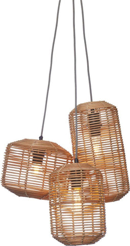 GOOD&MOJO Hanglamp Tanami - Rotan - 3L - Modern - Hanglampen Eetkamer, Slaapkamer, Woonkamer