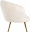 Richmond Interiors Kinderstoel Charly white teddy / gold (White)