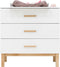 Bopita Lotte commode met 3 laden - Wit/Naturel