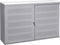 Schuifdeurkast met geperforeerde deuren breed 166CM diep 40CM hoogte 100CM bladkleur Speciale Kleur framekleur Aluminium (RAL9006)