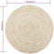 vidaXL - Vloerkleed - handgemaakt - 150 - cm - jute - zwart - en - naturel