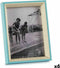Fotolijsten Kristal Blauw Wit 3 x 20 x 15 cm Hout MDF (6 Stuks)