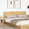 vidaXL - Hoofdbord - 180 - cm - massief - hout - eiken