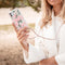 iMoshion Hoesje Geschikt voor Samsung Galaxy A41 Hoesje Met Koord - iMoshion Design Hoesje met Koord - Groen / Transparant / Roze / Cherry Blossom