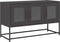 vidaXL - Tv-meubel - 100,5x39x60,5 - cm - koudgewalst - staal - zwart