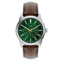 FOSSIL PEARSON - Polshorloge - 42 mm - Groene wijzerplaat - Zilverkleurig (4064092353884)