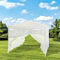 Tuinprik met 4 mugnetten - 3x3m - staal en polyester 140 g - wit